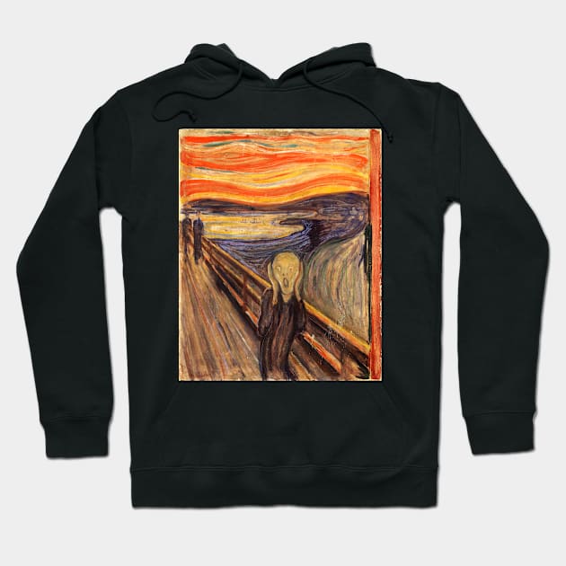 Expressionist Series: The Scream by Edvard Munch 1893 Hoodie by Jarecrow 